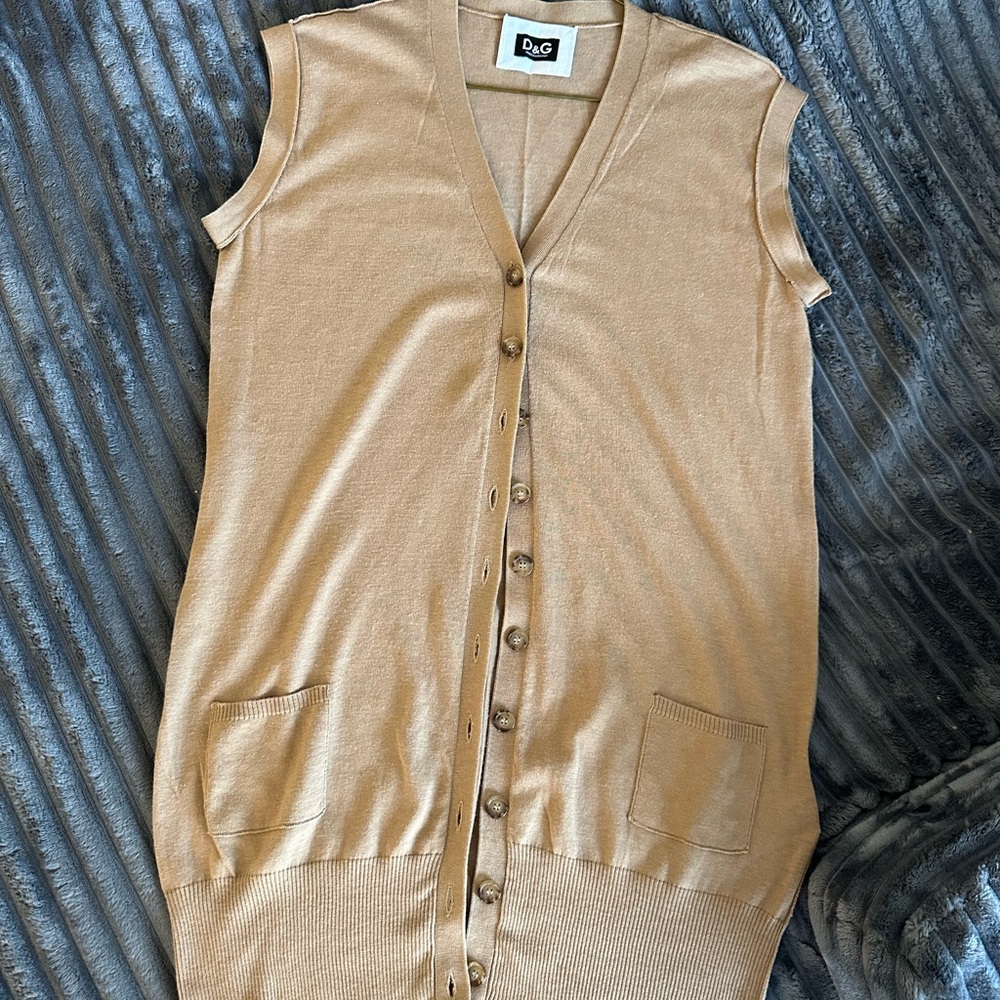 Dolce & Gabbana Beige Knit Top